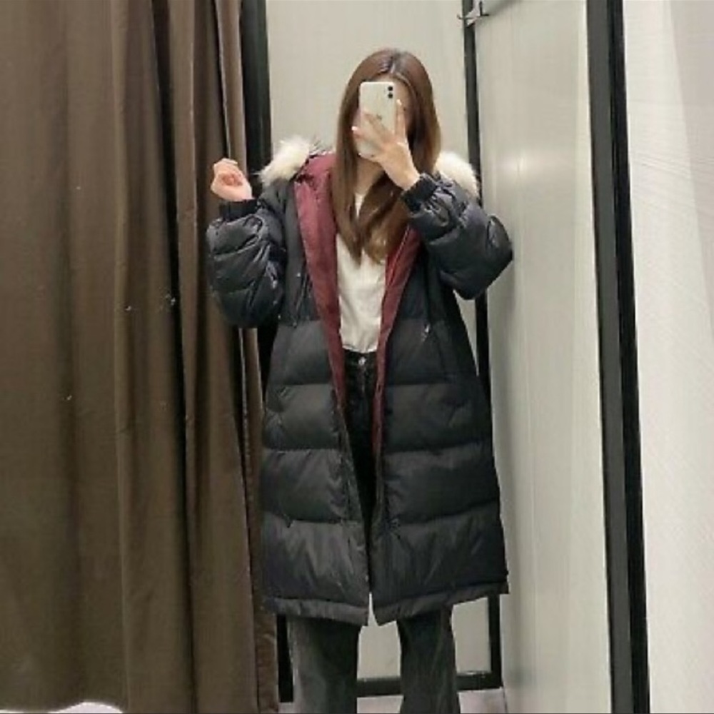 Zara reversible water repellent padded coat